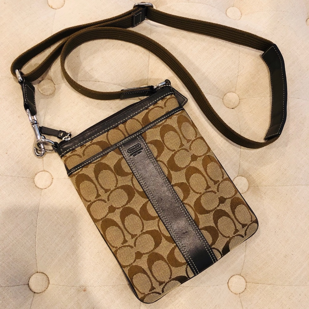 Coach Signature Monogram Crossbody